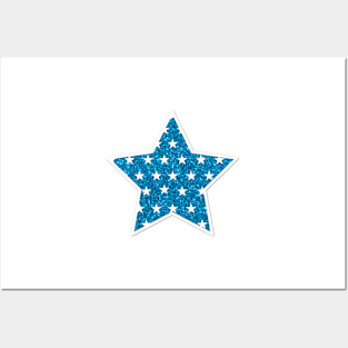 American Glitter Star Posters and Art